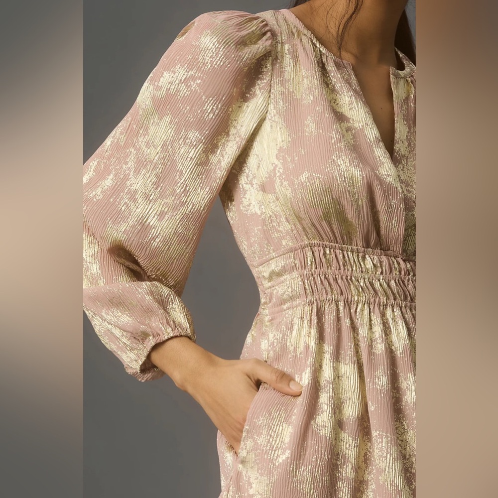 Anthropologie The Long-Sleeve Somerset Mini Dress - Picture 4 of 11